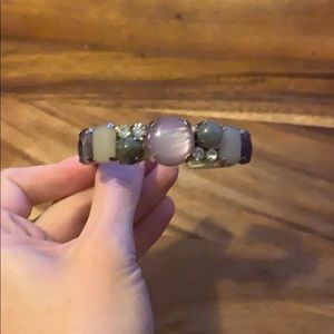 LOFT Purple/gray stone cuff